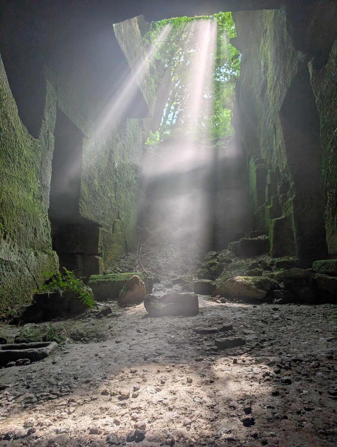 宮谷石切場跡へ神秘ピクニック　