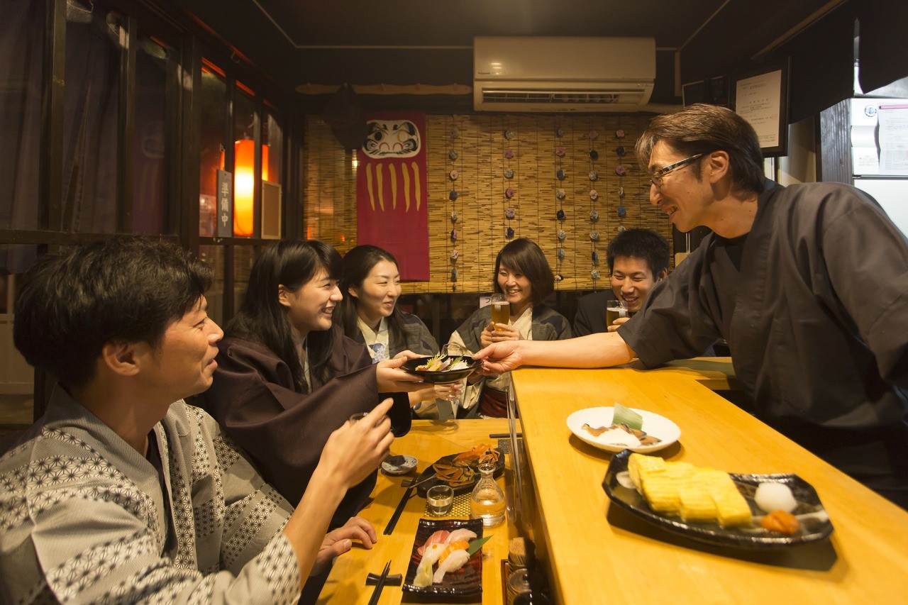 あわら温泉屋台村「湯けむり横丁」