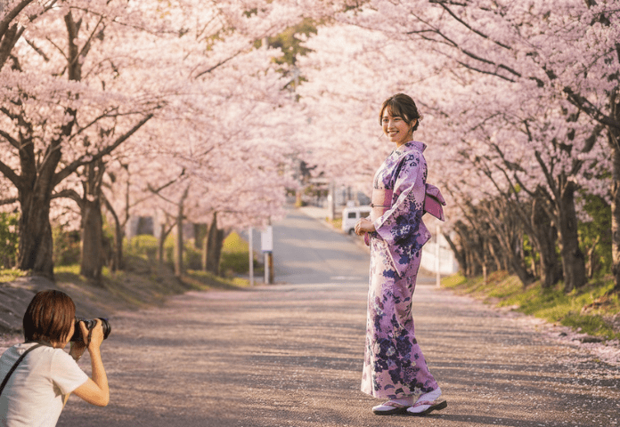 着物deおさんぽフォト撮影