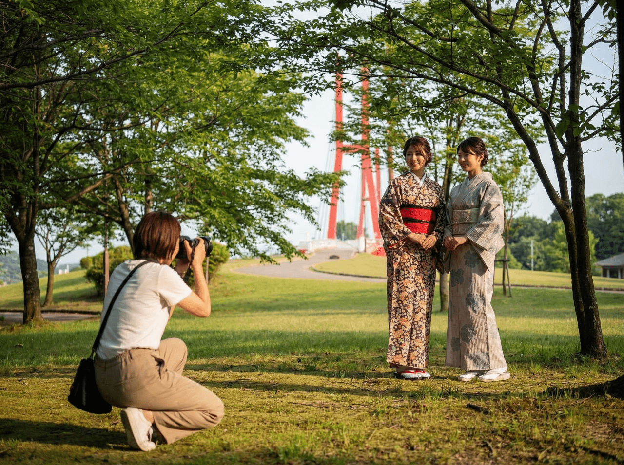 着物deおさんぽフォト撮影